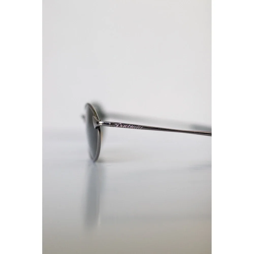 Vtg 90s Metal Wire Oval Sunglasses Sunclassics Silver Slim Matrix Grunge Y2K